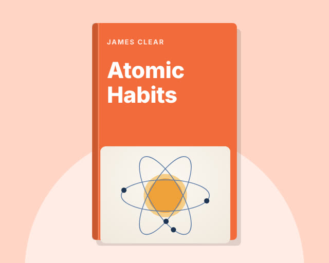 Atomic Habits by James Clear — illustrated cover