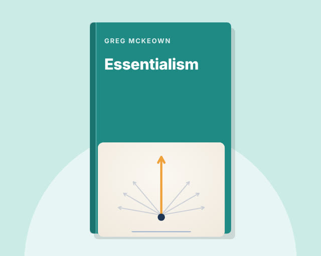 Essentialism by Greg McKeown — illustrated cover