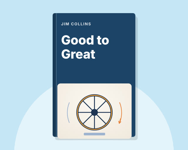 Good to Great by Jim Collins — illustrated cover