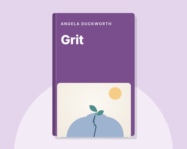 Grit by Angela Duckworth — illustrated cover