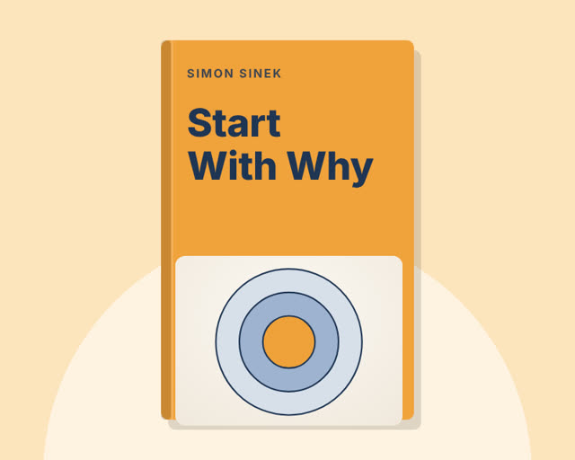 Start With Why by Simon Sinek — illustrated cover