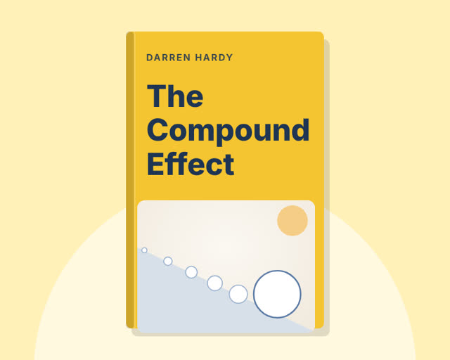 The Compound Effect by Darren Hardy — illustrated cover