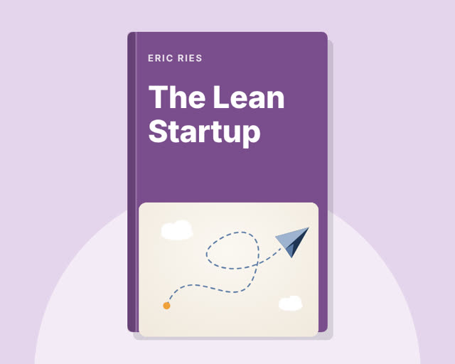 The Lean Startup by Eric Ries — illustrated cover