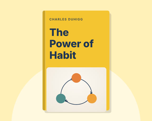 The Power of Habit by Charles Duhigg — illustrated cover