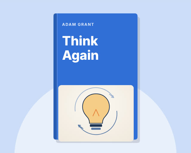 Think Again by Adam Grant — illustrated cover
