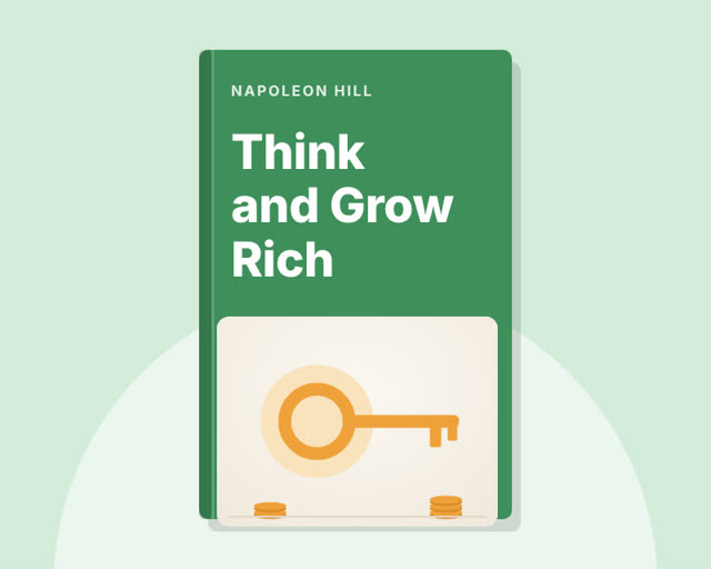 Think and Grow Rich by Napoleon Hill — illustrated cover